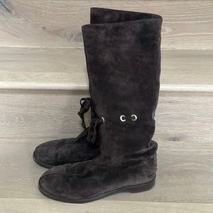 Jimmy Choo brown suede boots